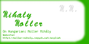 mihaly moller business card